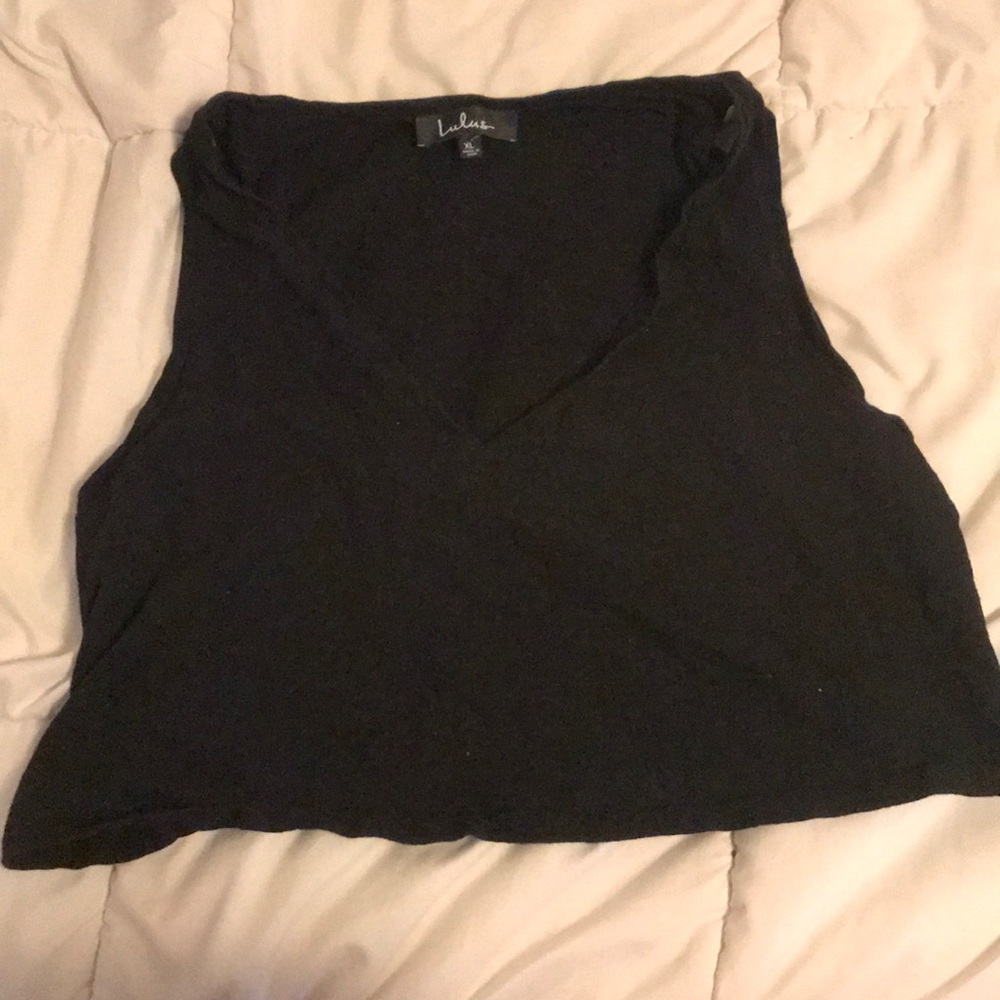 Black tank top